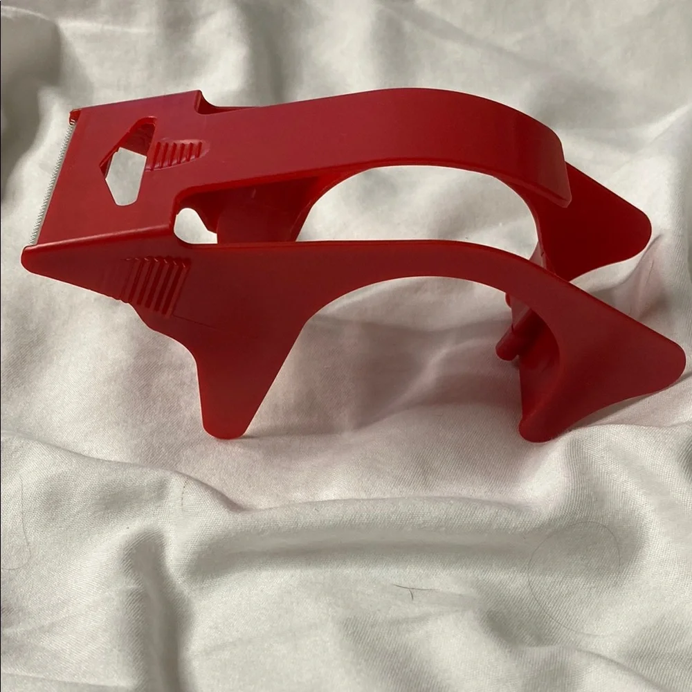 Tape Dispenser Handheld‎ Packing Shipping Sealing Cutter Red w/ 1 Roll of Tape